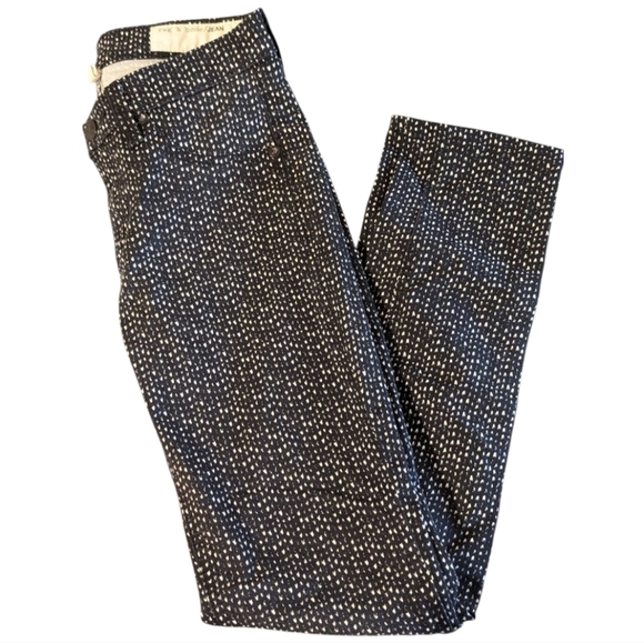 Rag & Bone Beachwood Legging Jeans Speckled Navy White Sz 24 - Picture 3 of 11